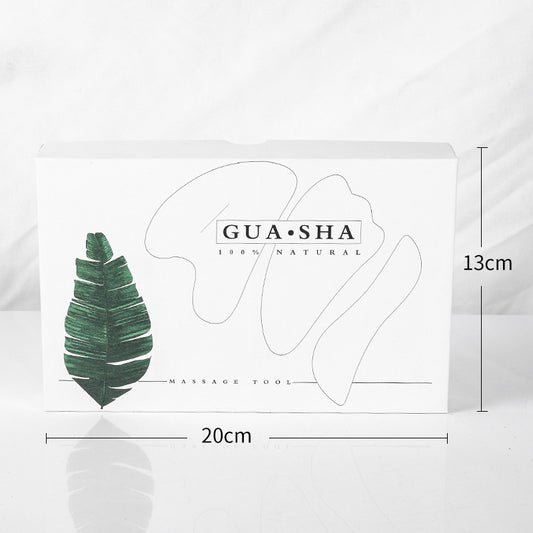 Natural Grade A White Crystal Gua Sha Tools, 3 Pieces -天然A级白水晶刮痧套装