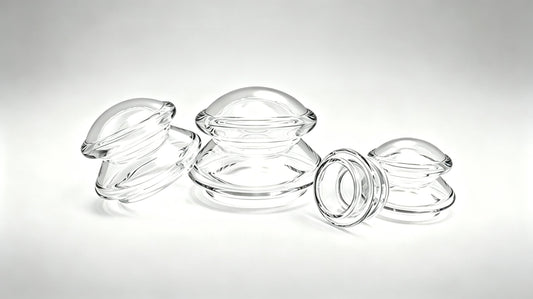 Home Use Transparent Silicone Massage Cupping Set - 4 Cups/Set