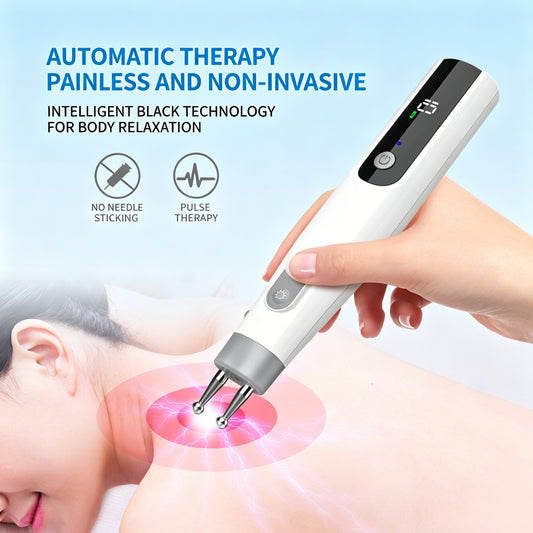 Dual-Head Auto-Sensing Electric Pulse Acupuncture Pen -双头自动寻穴电子经络针灸笔
