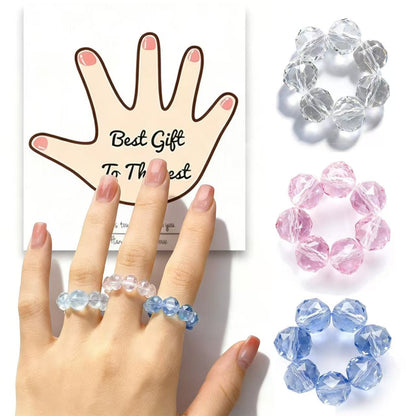 Crystal Stress Relief Finger Ring -水晶解压戒指