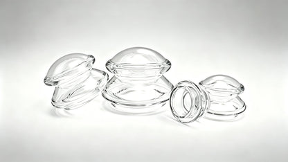 Home Use Transparent Silicone Massage Cupping Set - 4 Cups/Set