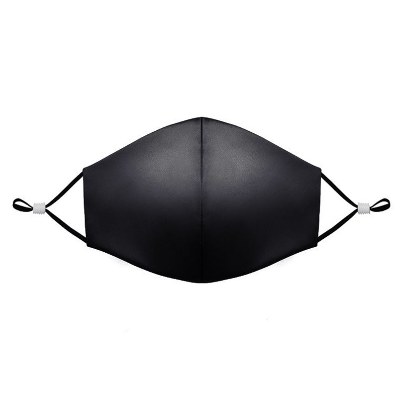 Mulberry Silk Face Mask with Nose Clip & Adjustable Strap, Double Layer for Sun & Dust Protection