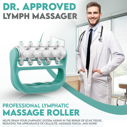 Handheld Massage Fascia Relaxation Roller with Massage Points(Blue) -手持筋膜放松按摩滚轮(蓝色)