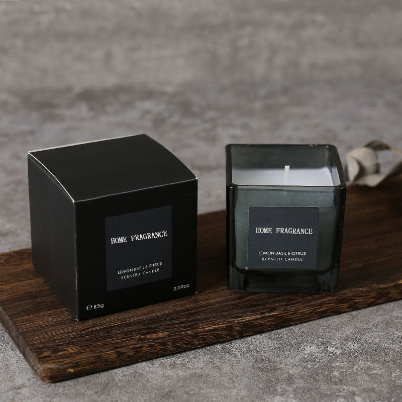 Four-color Square Scented Candle Gift Set, Soy Wax Pour Candle
