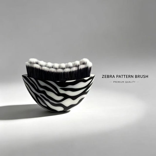 Premium Zebra Lymphatic Contour Face Brush -斑马纹淋巴面部塑型刷