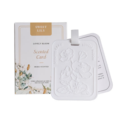 Car Scent Hanging Cards, Light Fragrance Air Fresheners for Auto, Wardrobe & Shoes