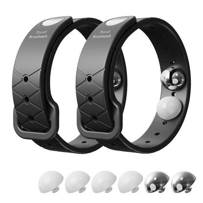 Silicone Anti-Motion Sickness Wristbands for Car Sickness, Seasickness & Morning Sickness, 100% Natural Relief