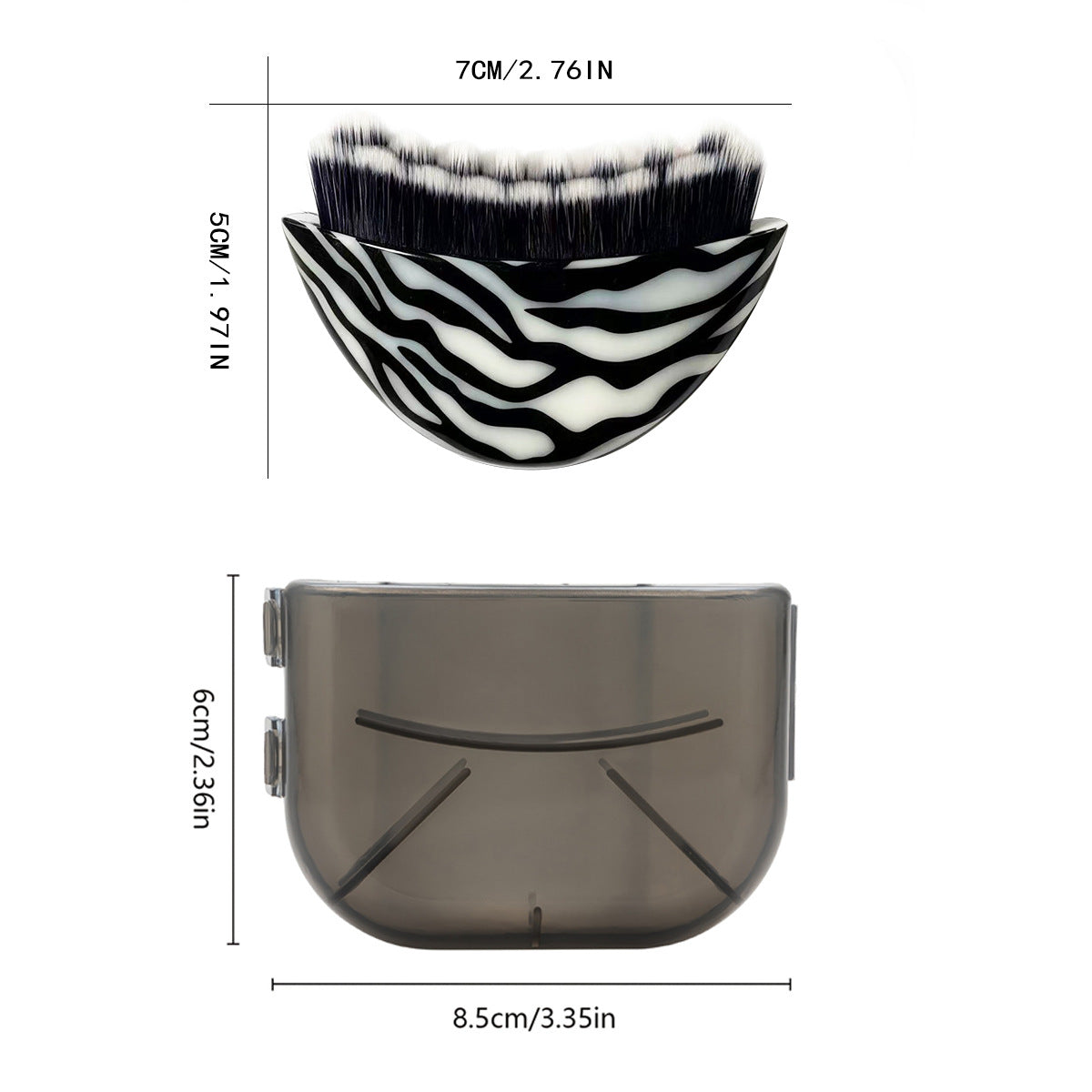 Premium Zebra Lymphatic Contour Face Brush -斑马纹淋巴面部塑型刷