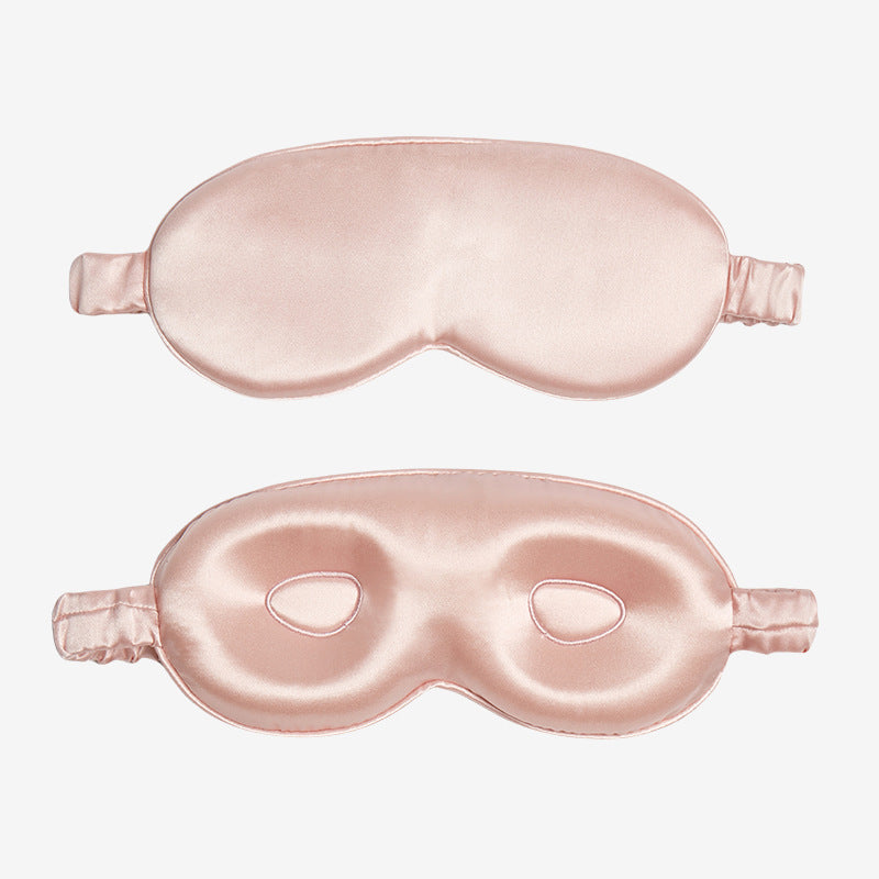 19 Momme Embroidered Silk 3D Eye Mask, Light Blocking Sleep Mask