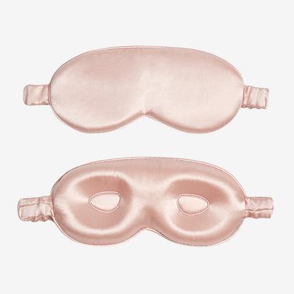 19 Momme Embroidered Silk 3D Eye Mask, Light Blocking Sleep Mask