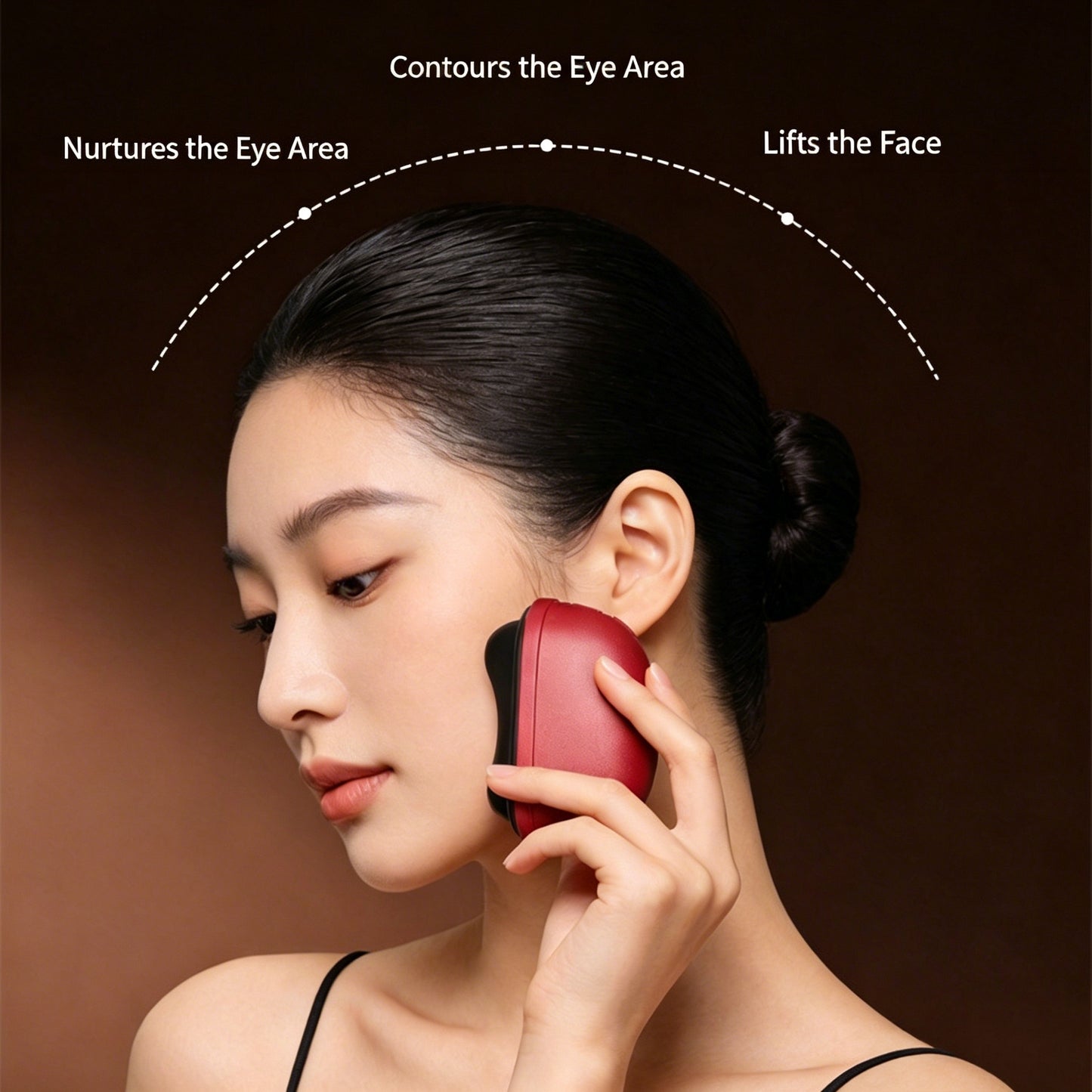 Electric Bian Stone Gua Sha Board with Red Light -红光电动砭石刮痧仪