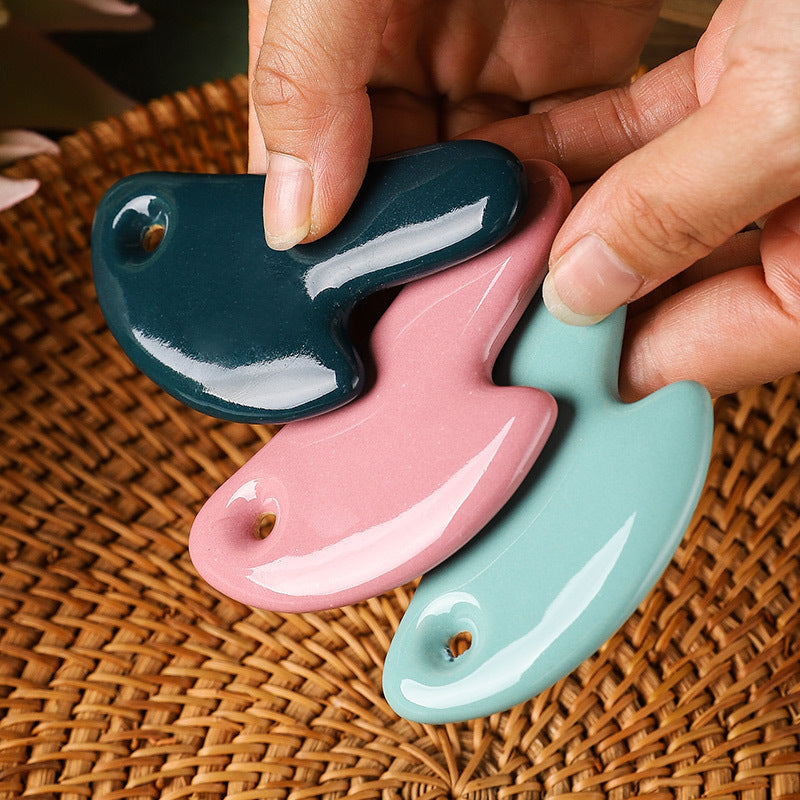Colorful Ceramic Gua Sha-彩色陶瓷刮痧板