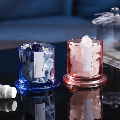Reedless Aroma Diffuser Crystal Stones Gift Set, Long-lasting Home & Bathroom Fragrance Ornament