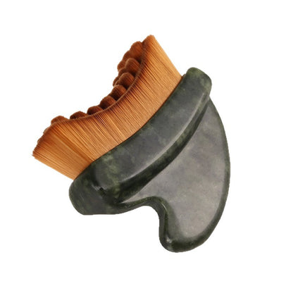 Jade Gua Sha Lymphatic Contour Face Brush -玉石刮痧淋巴面部塑性刷
