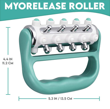 Handheld Massage Fascia Relaxation Roller with Massage Points(Blue) -手持筋膜放松按摩滚轮(蓝色)
