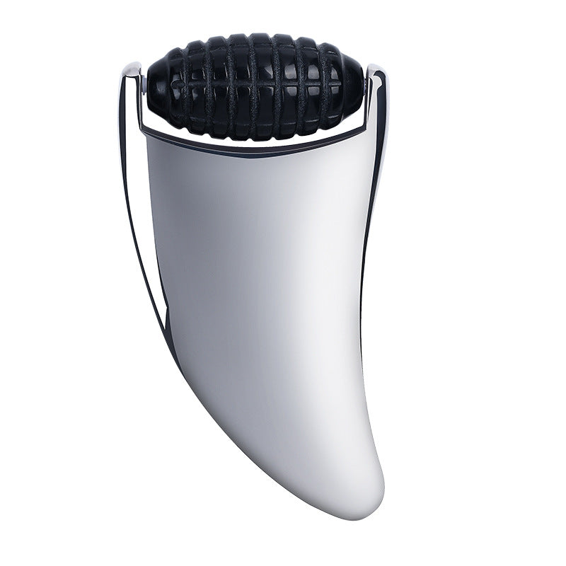 2-in-1  Spiky Jade Roller Steel Gua Sha Dual-purpose Facial Massage Beauty Tool