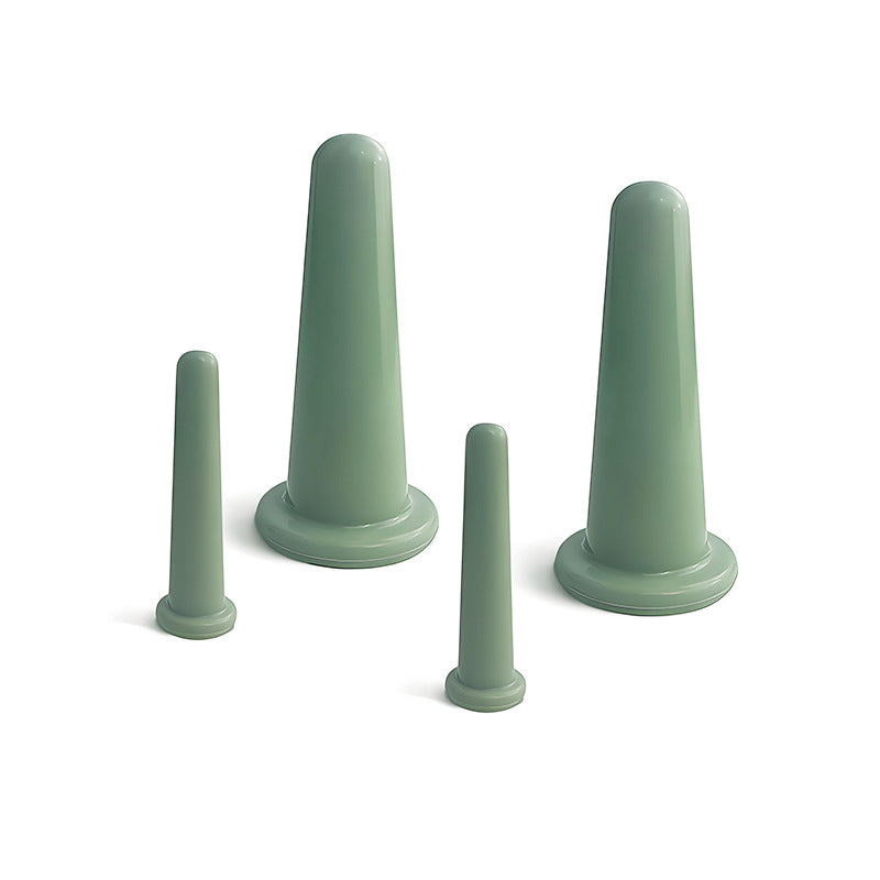 food grade silicone facial beauty cupping,Nordic Green -食品级脸部硅胶美容拔罐，北欧绿