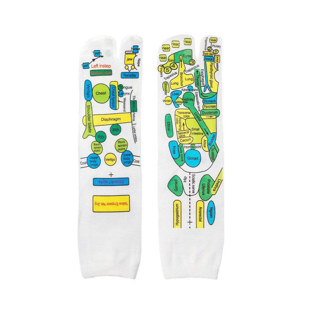 Colorful Foot Reflexology Sockets -彩色足底穴位袜子