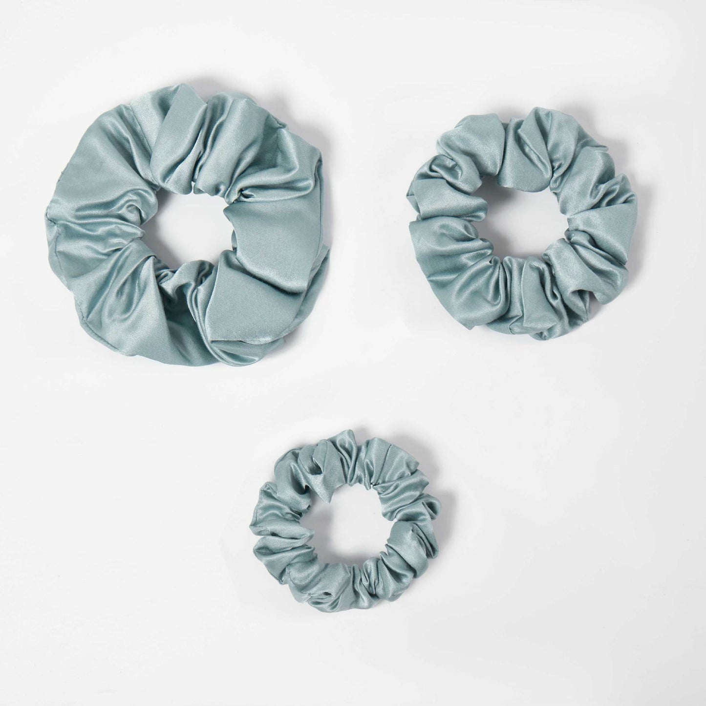 Mulberry Silk Scrunchie 3-Piece Set, 19 Momme Soft Hair Bands in Multiple Sizes