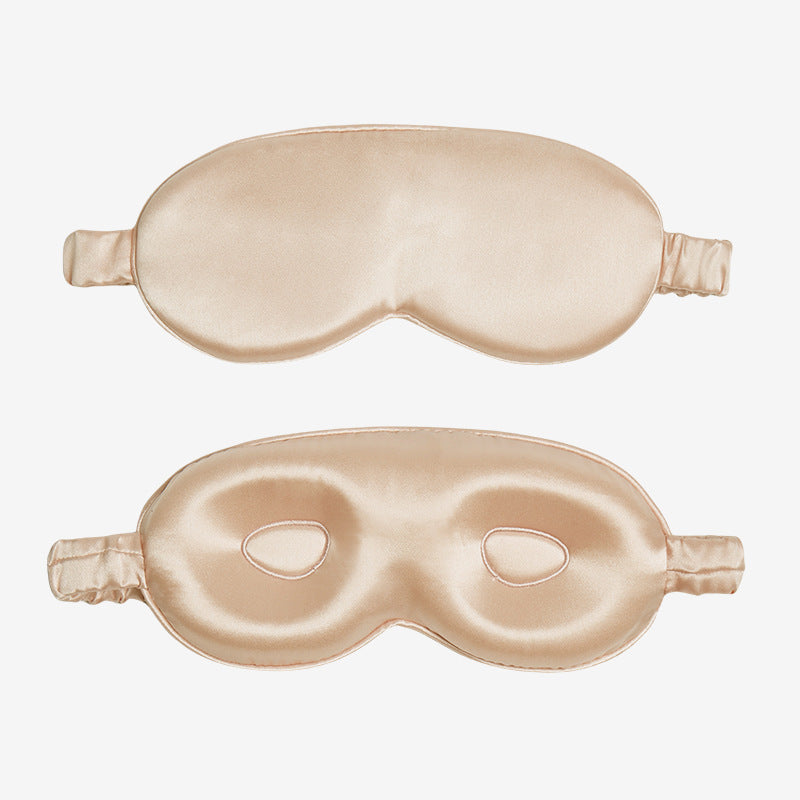 19 Momme Embroidered Silk 3D Eye Mask, Light Blocking Sleep Mask