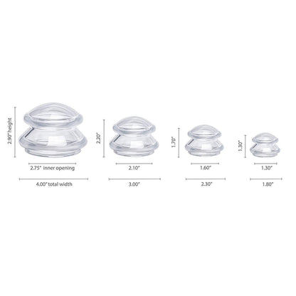 Food Grade Transparent Silicone Cupping, Large Cup -食品级透明硅胶拔罐，大号罐