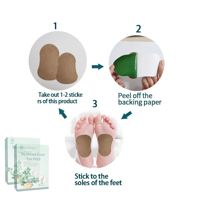 Detox Foot Patches - Warmwood Ginger -足贴