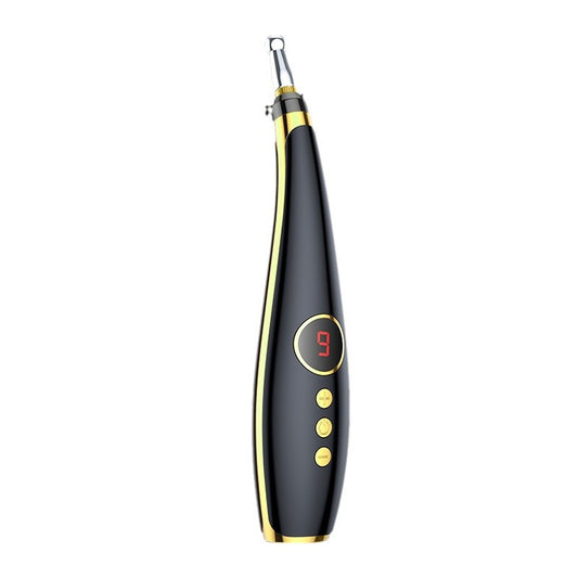 6-1 Auto-Sensing Electric Pulse Acupuncture Massage Pen  -6个可换头自动寻穴电子针灸按摩笔