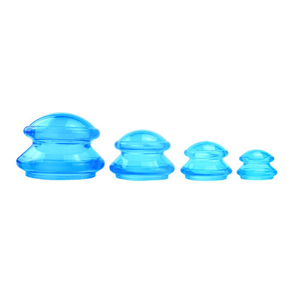 Food Grade Transparent Silicone Cupping Set (4 Cups) -食品级硅胶透明拔罐 (4件套)