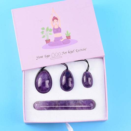 Grade A Natural Amethyst Kegel Eggs -天然A级紫水晶凯格尔锻炼球