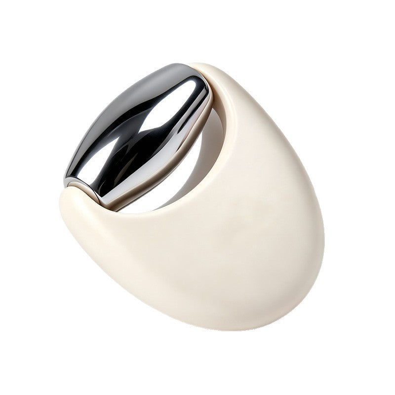 Silicone Zinc Alloy Facial Massage Roller -硅胶锌合金面部按摩滚轮