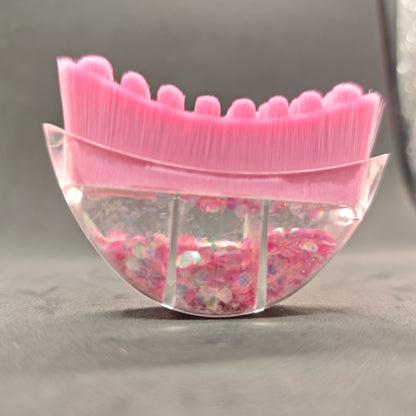 Pink Sparkle Lymphatic Contour Face Brush -粉红闪粉淋巴面部塑型刷