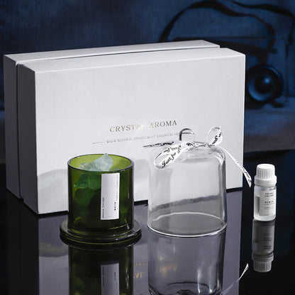 Reedless Aroma Diffuser Crystal Stones Gift Set, Long-lasting Home & Bathroom Fragrance Ornament