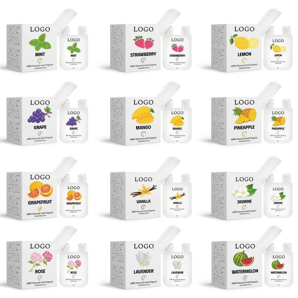 Dual Hole Flip-top Nasal Inhaler, Fruit & Mint Scent Essential Oil Stick, Refreshing Aroma Stick