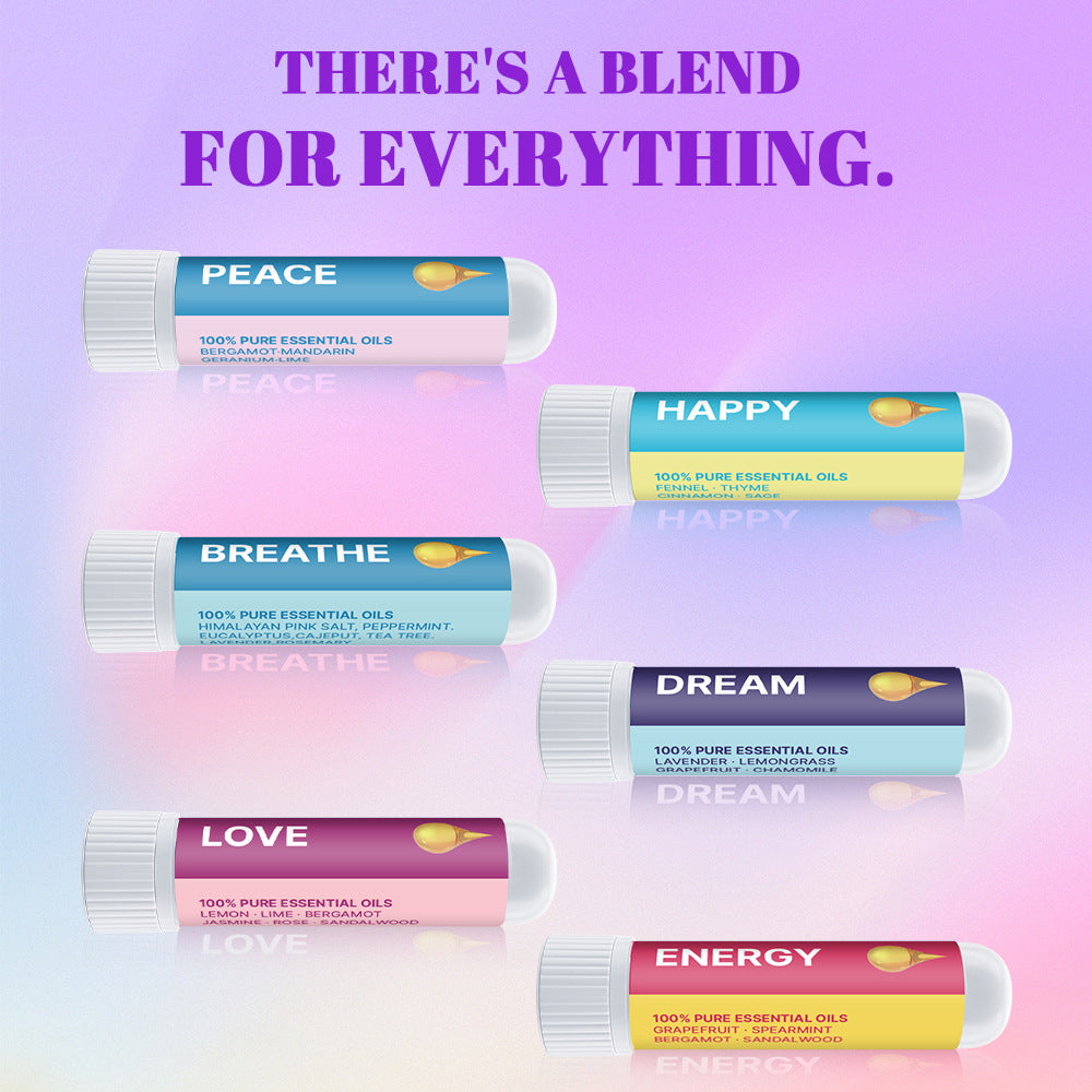 Portable Essential Oil Nasal Stick, Cooling Aroma for Daily Refreshment