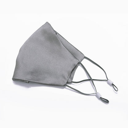 Mulberry Silk Face Mask with Nose Clip & Adjustable Strap, Double Layer for Sun & Dust Protection