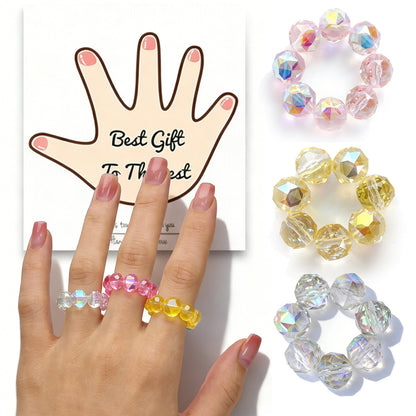 Crystal Stress Relief Finger Ring -水晶解压戒指