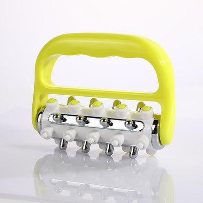 Handheld Massage Fascia Relaxation Roller with Massage Points(Yellow) -手持筋膜放松按摩滚轮(黄色)