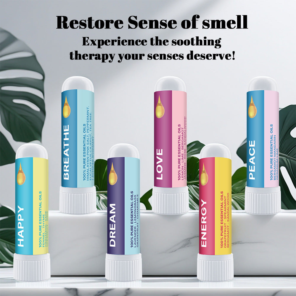 Portable Essential Oil Nasal Stick, Cooling Aroma for Daily Refreshment