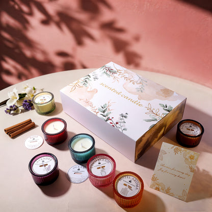 7 Colors Rainbow Scented Candle Set, Mood Aromatherapy Candles