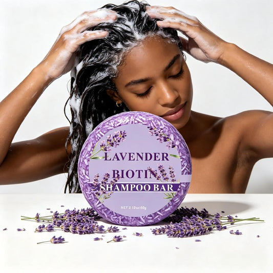 Lavender Ginger & Rosemary Shampoo Bar, Silicone-Free Handmade Hair Soap