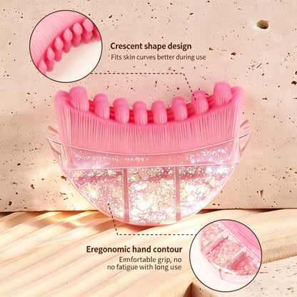 Pink Sparkle Lymphatic Contour Face Brush -粉红闪粉淋巴面部塑型刷