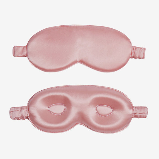 19 Momme Embroidered Silk 3D Eye Mask, Light Blocking Sleep Mask
