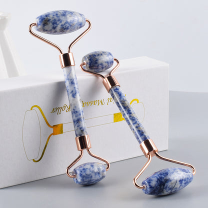 Blue Spot Stone Dual-End Facial Massage Roller