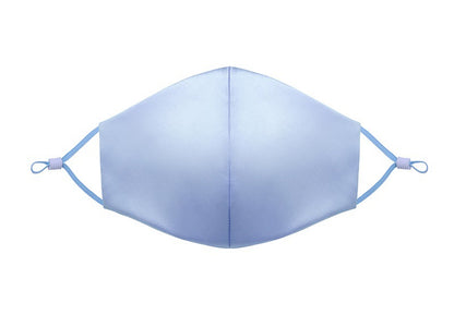 Mulberry Silk Face Mask with Nose Clip & Adjustable Strap, Double Layer for Sun & Dust Protection