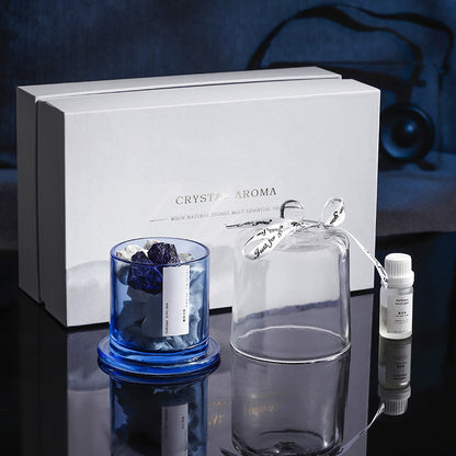 Reedless Aroma Diffuser Crystal Stones Gift Set, Long-lasting Home & Bathroom Fragrance Ornament