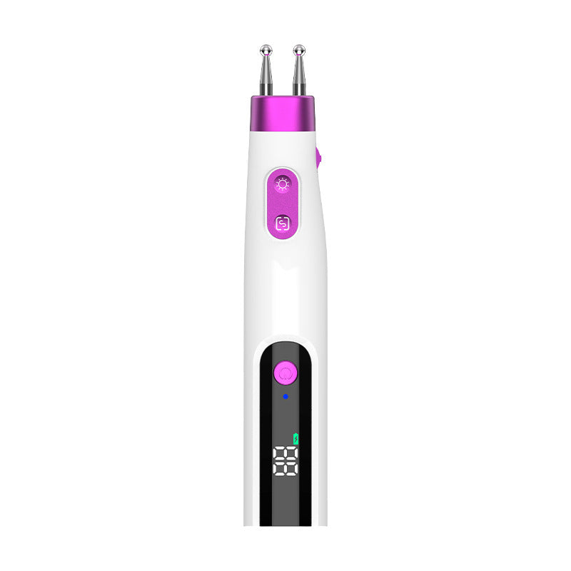 Dual-Head Auto-Sensing Electric Pulse Acupuncture Pen  -双头自动寻穴电子经络针灸笔