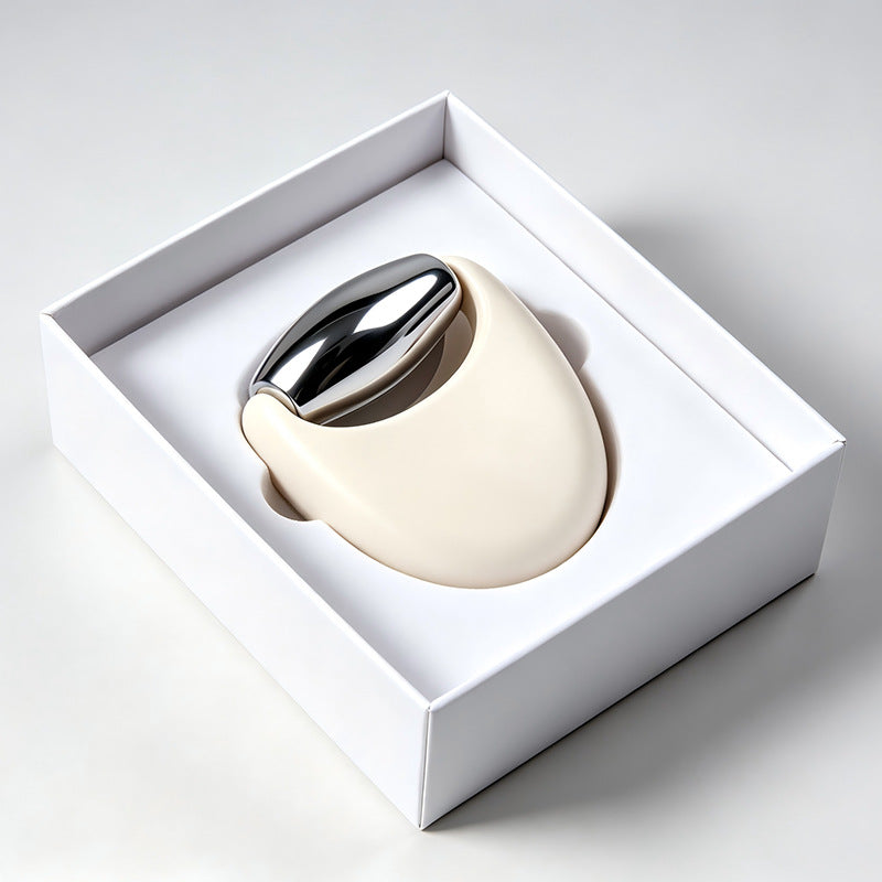 Silicone Zinc Alloy Facial Massage Roller -硅胶锌合金面部按摩滚轮
