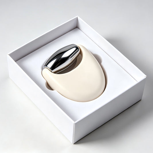 Silicone Zinc Alloy Facial Massage Roller -硅胶锌合金面部按摩滚轮