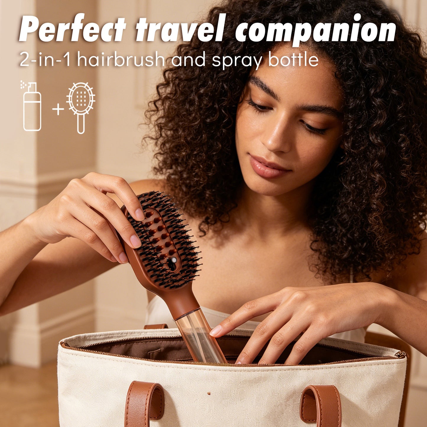 Spray Massage Hair Comb, Anti-Static Anti-Frizz Hair Styling Tool