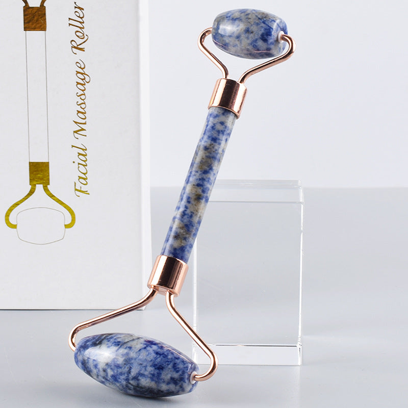 Blue Spot Stone Dual-End Facial Massage Roller
